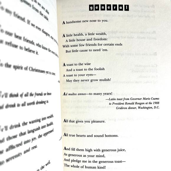 Toasts by Paul Dickson 1991 HC DJ | 1,500+ Toasts, Blessings & Quotes | Crown - Picture 8 of 8